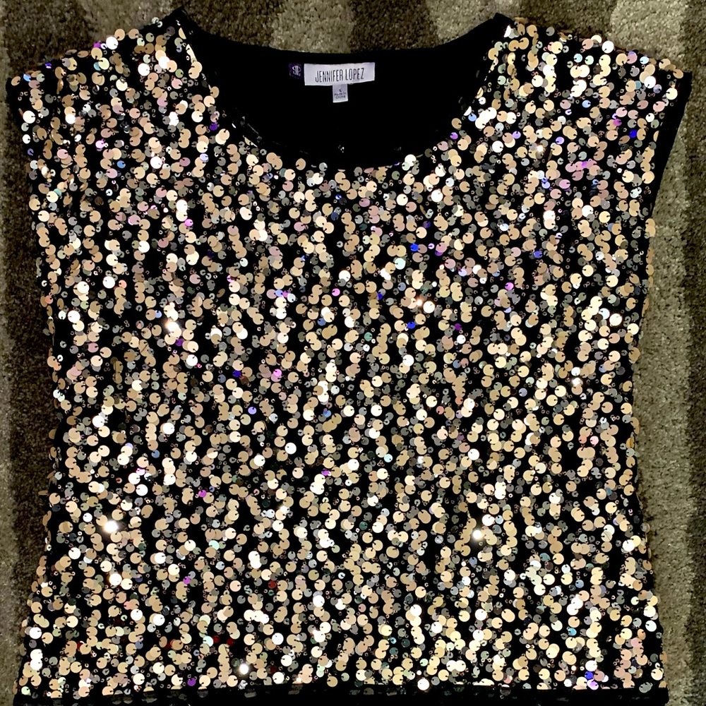 Jennifer Lopez Size: Small Sequins Tank